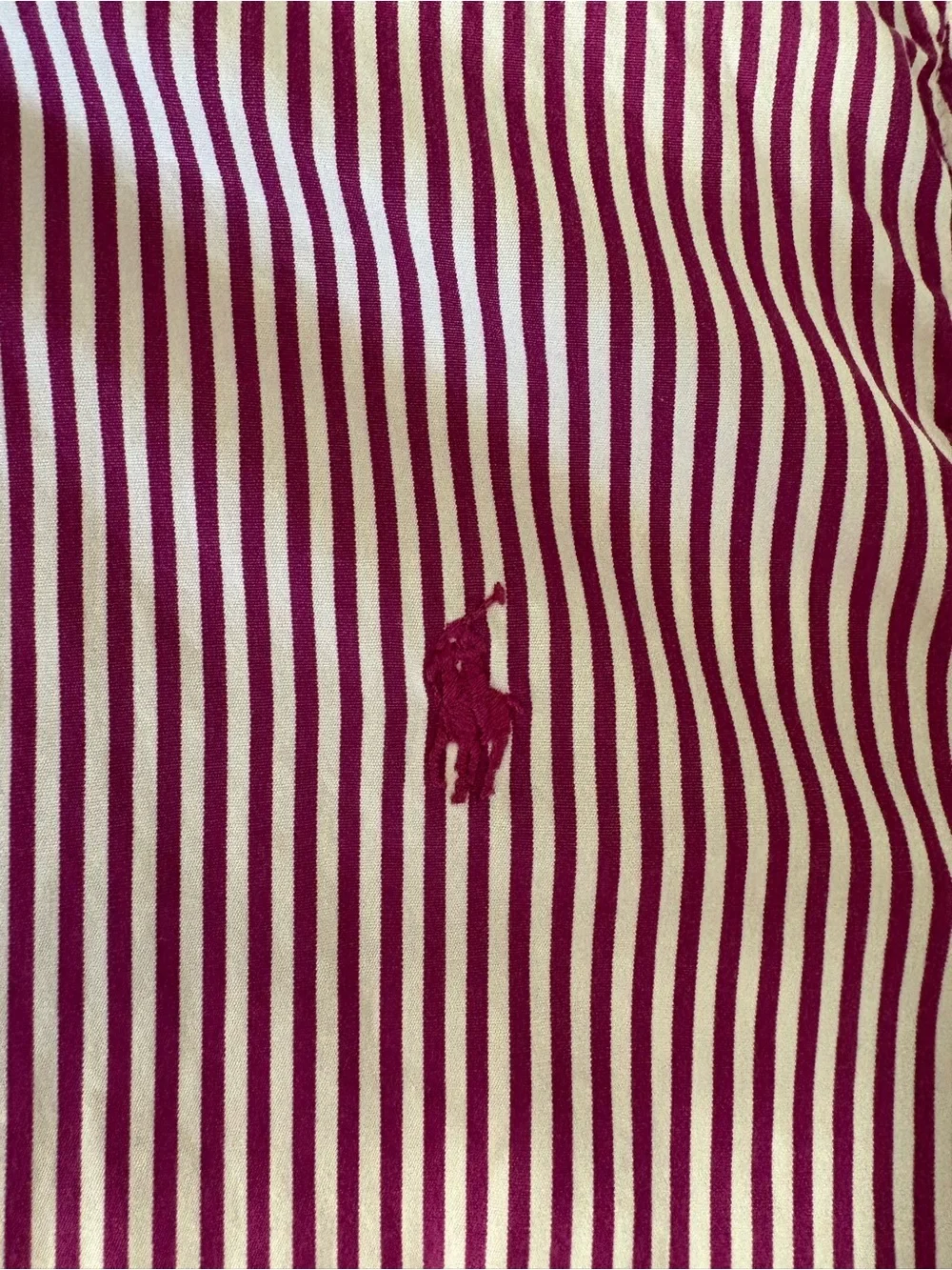 Ralph Lauren Pink and White Striped Cotton Shirt Dress for Kids - Girls size 16